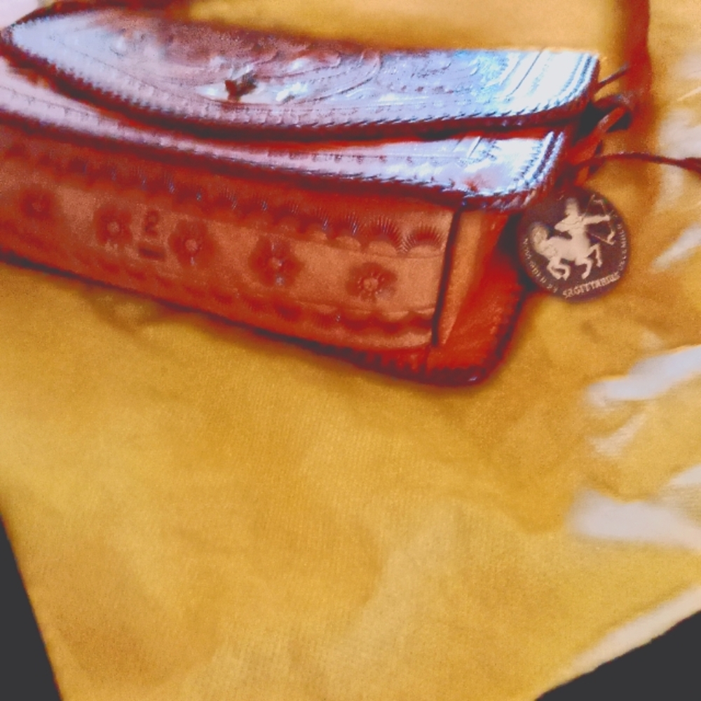 #2 MEXICAN PARADE HORSE LEATHER HANDTOOLED BAG, RARE, VINTAGE AND IN GREAT SHAPE